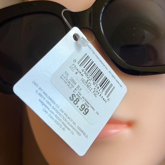 Square Frame Sunglasses Black 100% UVA UVB Protection - Picture 6 of 10